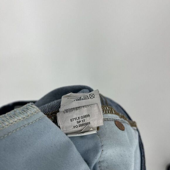 J Crew Jeans Size 28 Womens Blue High Rise Straightaway Vintage Wash Crop Denim - Picture 9 of 9